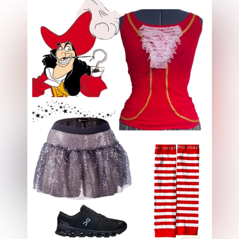 Pirate Running Costume 3 Pieces